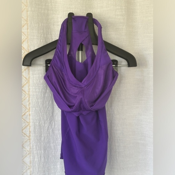 Athleta Purple Peek Tank Top Keyhole Back Athletic - Picture 4 of 4